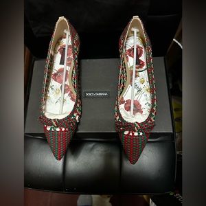 Brand New! Women’s Dolce & Gabbana Ballerina Intr.Taormina Vernic Size 39